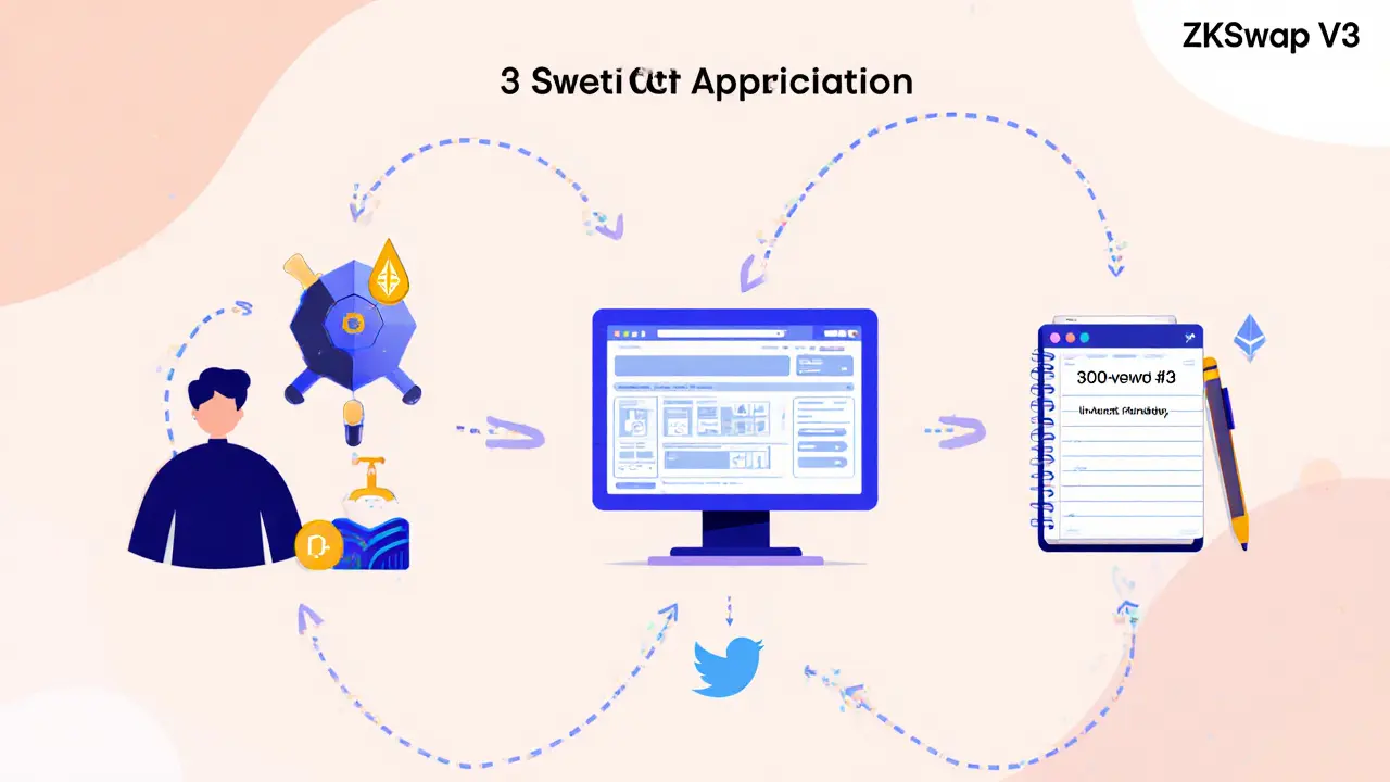 Wie nahm man am V3‑Testnet‑Airdrop teil?