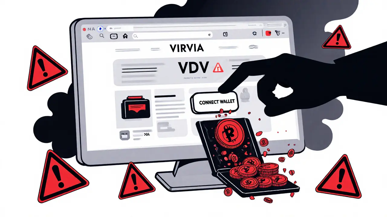 VDV VIRVIA Airdrop: Warum dieser angebliche Crypto-Airdrop ein gefährlicher Betrug ist