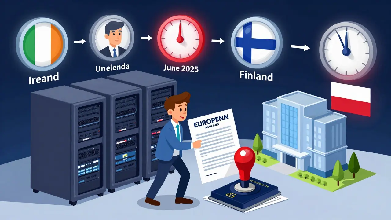 Krypto-Firma mit Servern in mehreren EU-Ländern, die auf die kürzeste Frist achten muss.