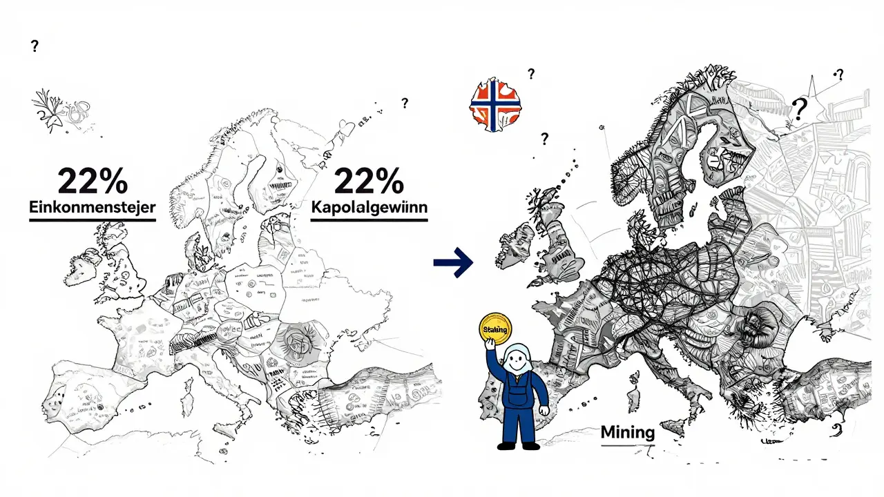 Norwegen vs. andere Länder: Klare 22%-Steuerregeln gegenüber komplexen, verwirrenden Systemen.