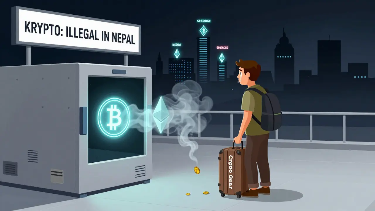 Reisender wird am Flughafen Kathmandu mit Krypto-Geräten erwischt.