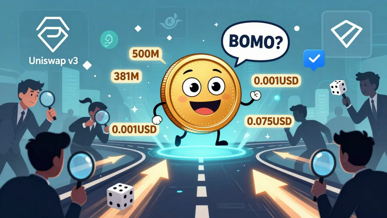 Was ist BOMO (BOMO) - Der Memecoin auf Base Blockchain mit hoher Volatilität