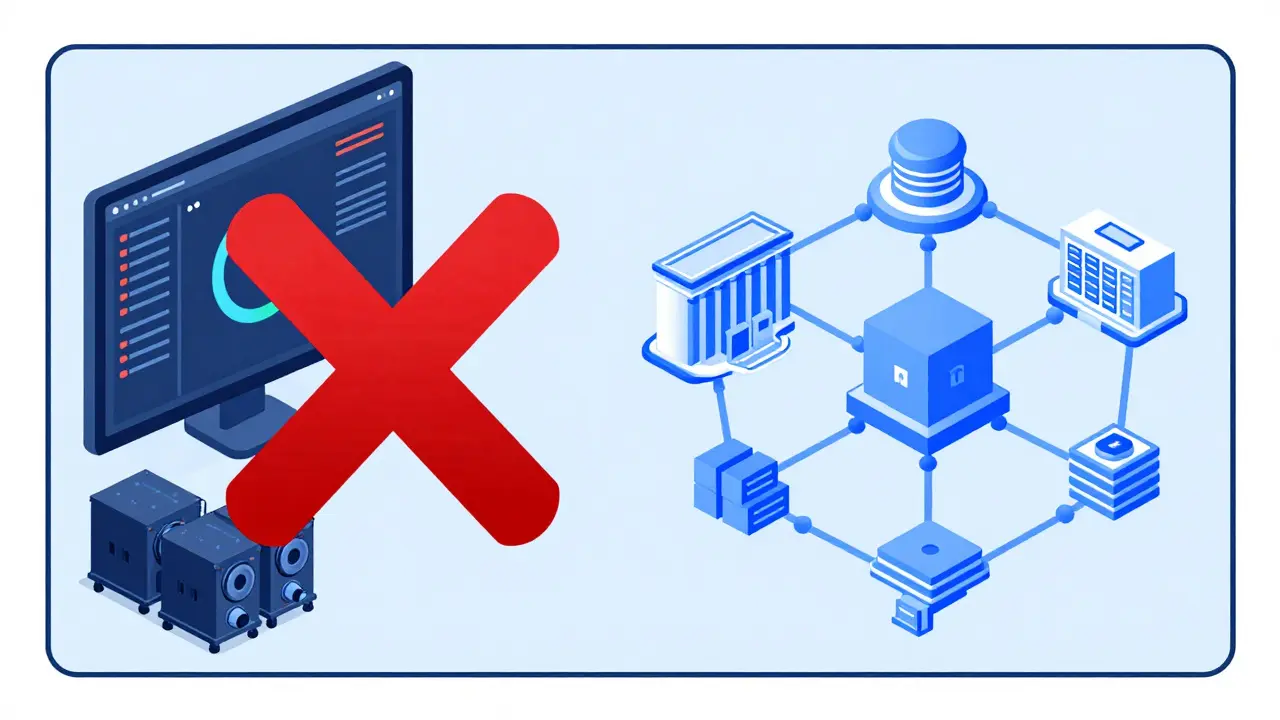 Illustration des Gegensatzes zwischen Krypto-Verbot und staatlicher Blockchain-Strategie.
