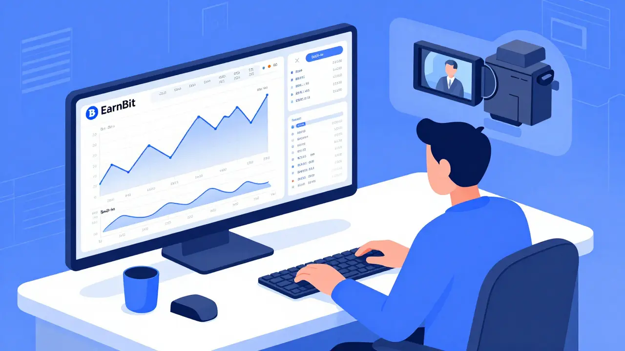 EarnBit Krypto-Börse Test: Live-Streaming & Trading im Überblick