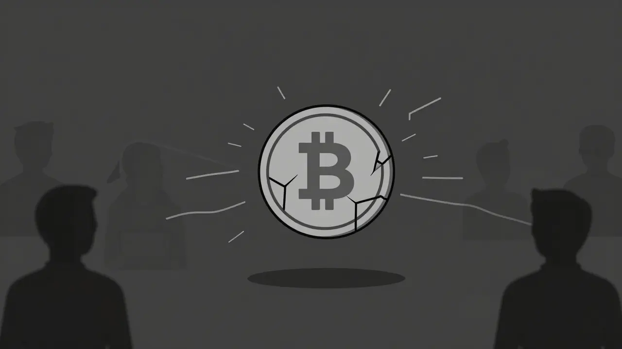 Ein verlassener Zombie-Token ohne Community oder Netzwerk