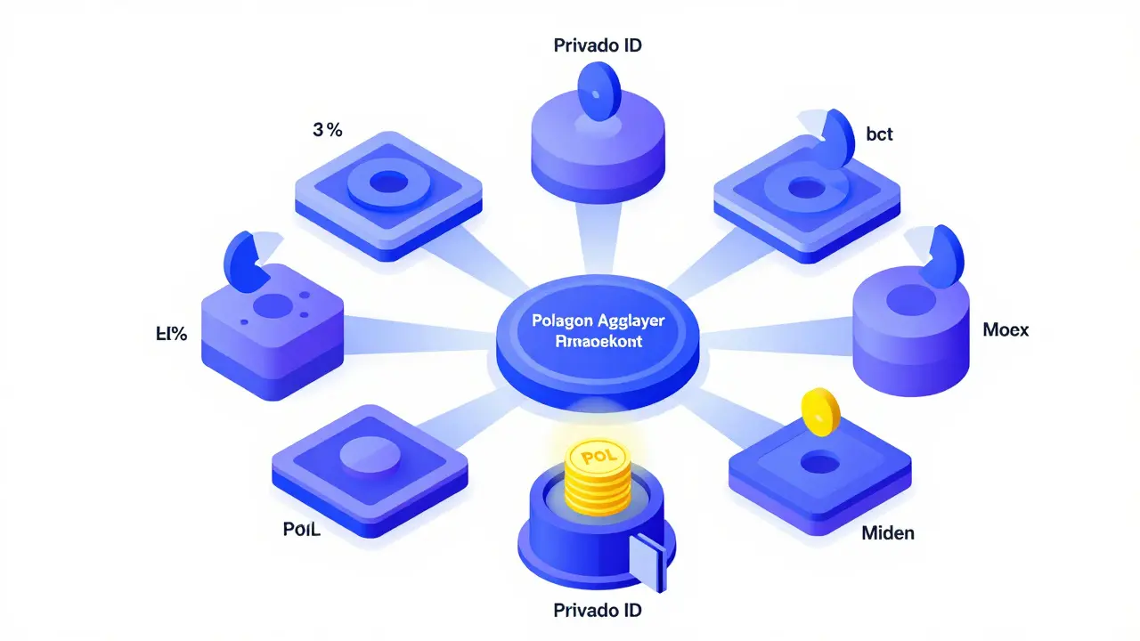 Isometrische Grafik: Funktionsweise des Polygon Agglayer Breakout Programms