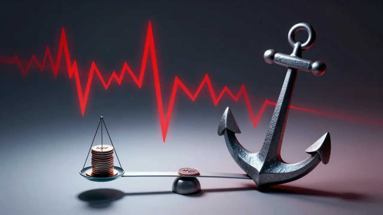 Konzeptbild der hohen Volatilität und geringen Liquidität von MVP-Token