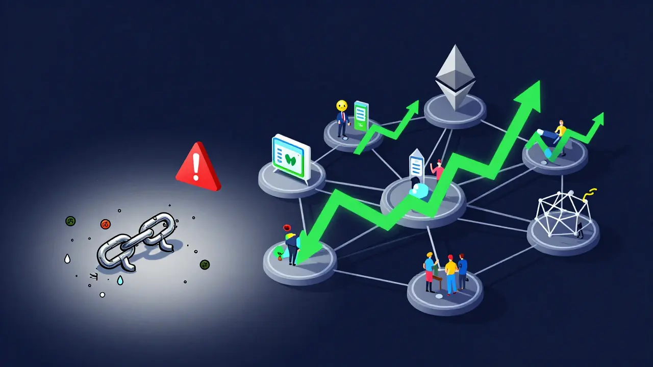 Vergleich der schwachen AIA Chain mit starken Konkurrenten wie Ethereum