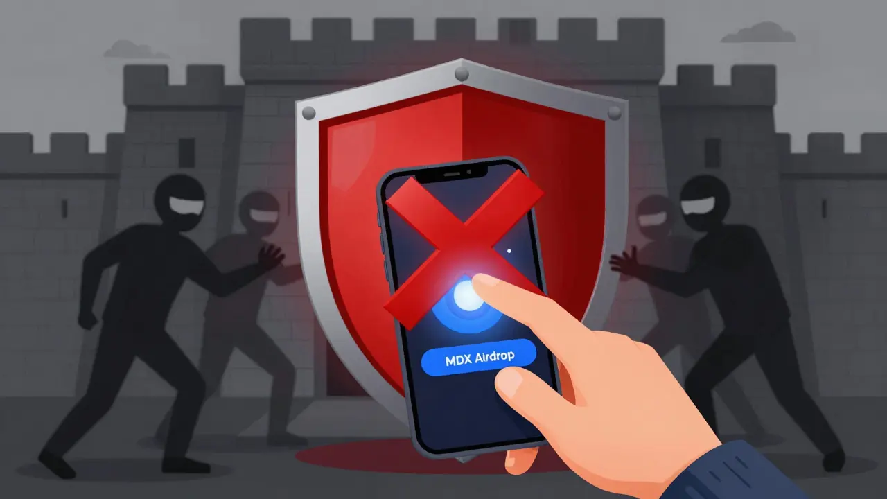 Illustration zu Cybersicherheit: Warnung vor Phishing-Betrug bei Krypto-Airdrops