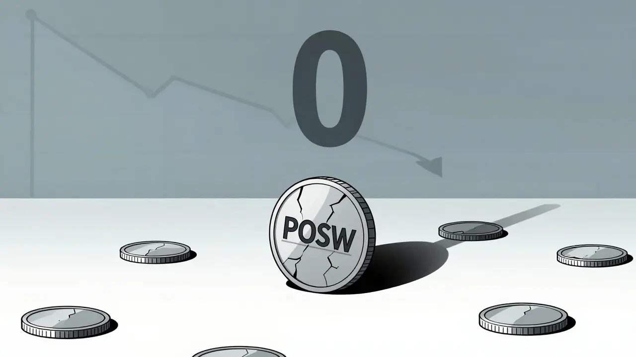 PoSW Coin als wertloses Zombie-Projekt