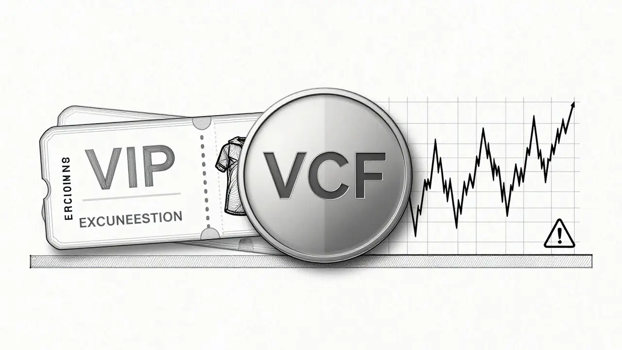 Technisches Schnittbild der Vorteile und Risiken des VCF-Fan-Tokens