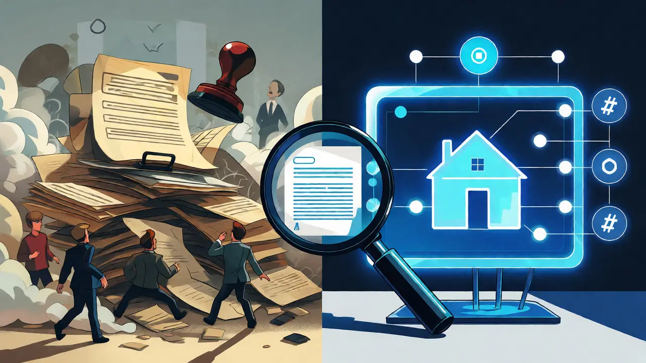 Blockchain im Grundbuch: Wie die Technologie Immobilienhandel revolutioniert